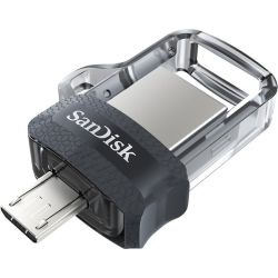 Ultra Dual Drive M3.0 128GB USB-Stick grau/schwarz (SDDD3-128G-G46)