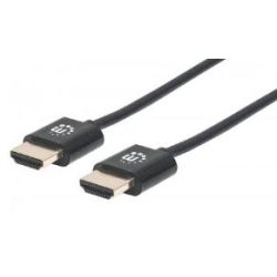 Ultradünnes HDMI-Kabel Manhattan mit Ethernet 1.8 m. schwarz (394369)