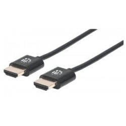 Ultradünnes HDMI-Kabel Manhattan mit Ethernet 3 m. schwarz (394376)