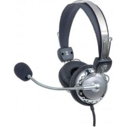 Manhattan Slim Line Stereo Headset silber (175517)