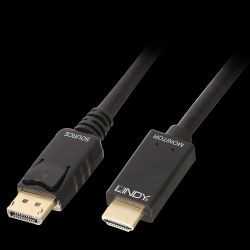 Kabel DisplayPort Stecker zu HDMI-A Stecker 0.5m schwarz (36920)