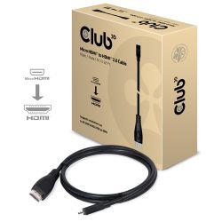 Club3D Kabel   MicroHDMI > HDMI 2.0 1m 4K@60Hz      St/St r (CAC-1351)