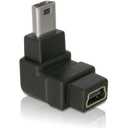 USB Adapter Delock mini B -> mini B St/Bu 90ø gew. (65097)