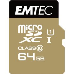 microSDXC Gold+ 64GB Speicherkarte UHS-I U1 (ECMSDM64GXC10GP)