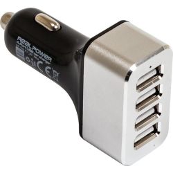RealPower 4-port USB Car Charger (176636)