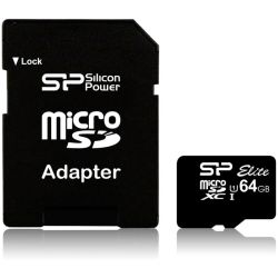 Elite microSDXC 64GB Speicherkarte UHS-I (SP064GBSTXBU1V10SP)