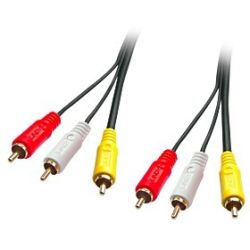 Premium Audio-Video-Kabel,  3x RCA (Cinch) Stecker / Stecker,  (35691)