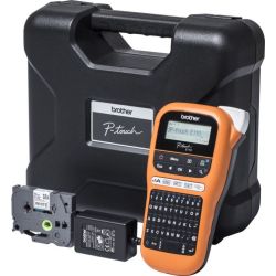 P-touch PT-E110VP Beschriftungsgerät orange/schwarz (PTE110VPZG1)