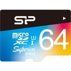 Superior Pro microSDXC 64GB Speicherkarte UHS-I (SP064GBSTXDU3V20SP)