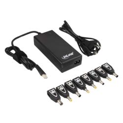 INLINE Universal Netzteil fuer Notebooks 90W 100-240V USB mit (26618B)