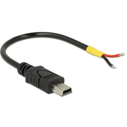 USB Kabel Delock Mini-B -> 2x offene Kabelenden Strom 0.10m (85251)