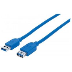 USB 3.0 Verlängerungskabel Manhattan 1m A-Stecker/A-Buchse (325394)