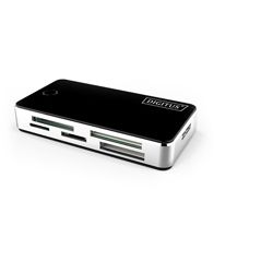 DIGITUS Card Reader USB3.0, schwarz/silber, gängige Kart (DA-70330-1)