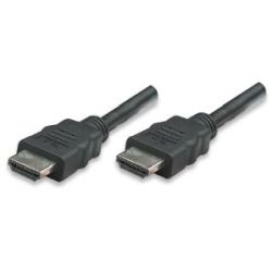 Manhattan HDMI-Kabel Ethernet A -> A St/St  1.00m ARC 30 AWG (323192)