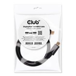 Club3D DisplayPort-Kabel 1.4 HBR3 32,4Gb/s   2m 8K60Hz St/S (CAC-2068)