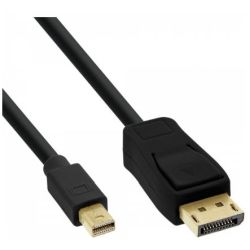 INLINE Mini DisplayPort OUT zu DisplayPort IN Kabel schwarz 2 (17132S)