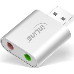 INLINE USB Audio Soundadapter Mini Aluminium Gehaeuse (33051S)