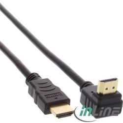 InLine HDMI Kabel, gewinkelt, HDMI-High Speed mit (17005V)