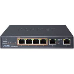 PLANET 4-Port 10/100/1000T 802.3at PoE + 2-Port (GSD-604HP)