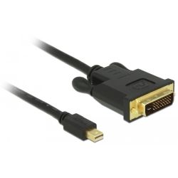DELOCK Kabel mini DP 1.1 -> DVI (24+1) St/St 2.0m schwarz (83989)