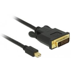 DELOCK Kabel mini DP 1.1 -> DVI (24+1) St/St 3.0m schwarz (83990)