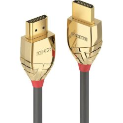 Gold Line Kabel HDMI-A Stecker zu HDMI-A Stecker 1m grau (37861)