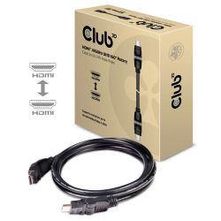 Club3D HDMI-Kabel A -> A 2.0 360Ã¸ Drehbar 4K60Hz UHD 2 M (CAC-1360)