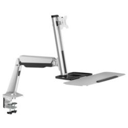 LogiLink Monitor Tischhalterung mit Tastaturablage (BP0040)