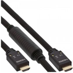 INLINE HDMI HighSpeed Kabel mit Ethernet 4K2K aktiv St/St ver (17525A)