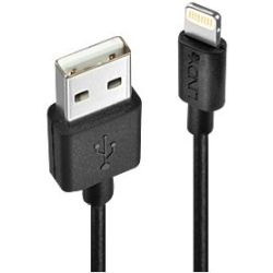 2m USB an Lightning Kabel, schwarz (31321)