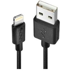 3m USB an Lightning Kabel, schwarz (31322)
