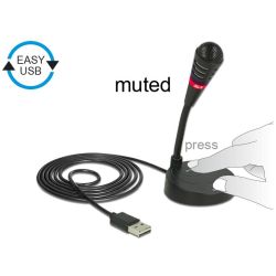 USB Mikrofon mit Standfuß und Touch-Mute (65868)