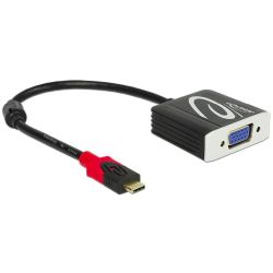 Adapter USB-C Stecker zu VGA Buchse 20cm schwarz (62994)