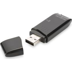 DIGITUS USB 2.0 SD/Micro SD Kartenleser für SD SDHC/SDXC (DA-70310-3)