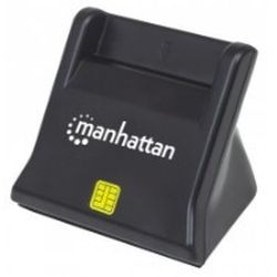 Manhattan USB2.0-Smartcard/SIM-Kartenlesegerät mit Standfuß (102025)