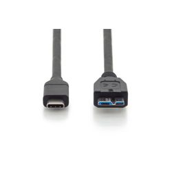 USB C KAB. C/ST<>micro B/ST 1m (AK-300151-010-S)