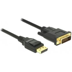 Delock Kabel DisplayPort Stecker zu DVI-D 24+1 Stecker 3m schwarz (85314)