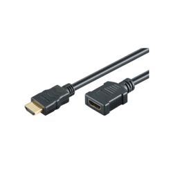 HDMI HIGH SPEED Verlängerungskabel w/E, 4K@30Hz, St/Bu, 3m (7200238)