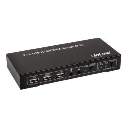 InLine KVM Switch, 2-Fach HDMI 4K2K mit Audio (62602I)