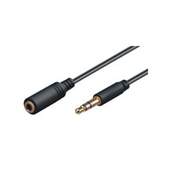 3.5MM JACK EXTENSION 2.0M BK (7200150)