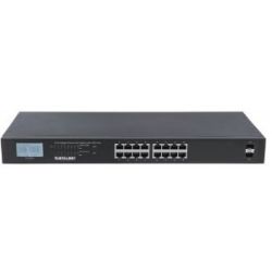 INTELLINET 16-Port Gigabit Ethernet PoE+ Switch mit 2 SFP-Por (561259)