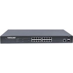 INTELLINET 16-Port Gigabit Ethernet PoE+ Switch Web-Managed w (561198)