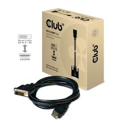 Club3D Kabel   DVI <-> HDMI 1.4  2m 4K30H St/St retail (CAC-1210)