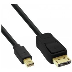 INLINE Mini DisplayPort OUT zu DisplayPort IN Kabel schwarz 1 (17134S)
