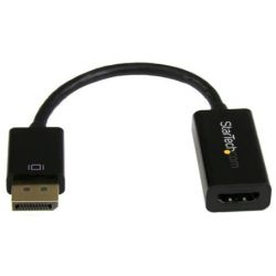 Adapter DisplayPort Stecker zu HDMI Buchse schwarz (DP2HD4KS)