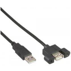 InLine USB 2.0 Anschlusskabel,St A auf Einbaubuchs (33440E)