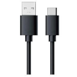 Kabel USB-A/USB-C 0.6m schwarz (255650)