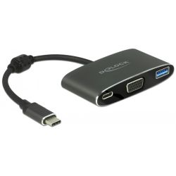 Adapter USB-C (Stecker) > VGA + USB-A 3.1 Gen1 + USB-C (Buchse (62992)