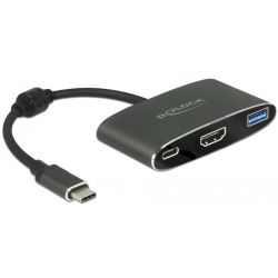 Adapter USB-C (Stecker) > HDMI + USB-A 3.1 Gen1 + USB-C (Buchs (62991)
