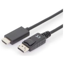 Digitus Kabel DisplayPort zu HDMI-A Stecker/Stecker 2m black (AK-340303-020-S)